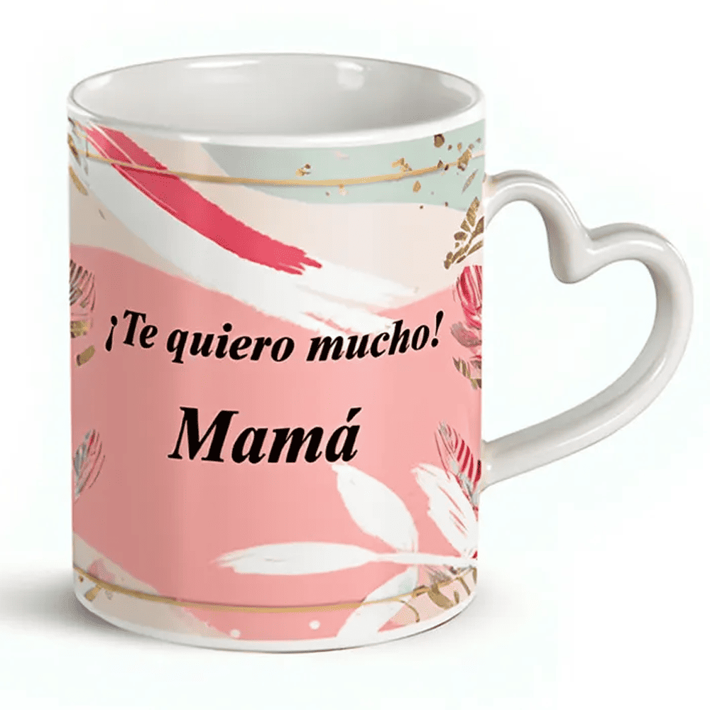 Taza Personalizada con Asa de Corazón
